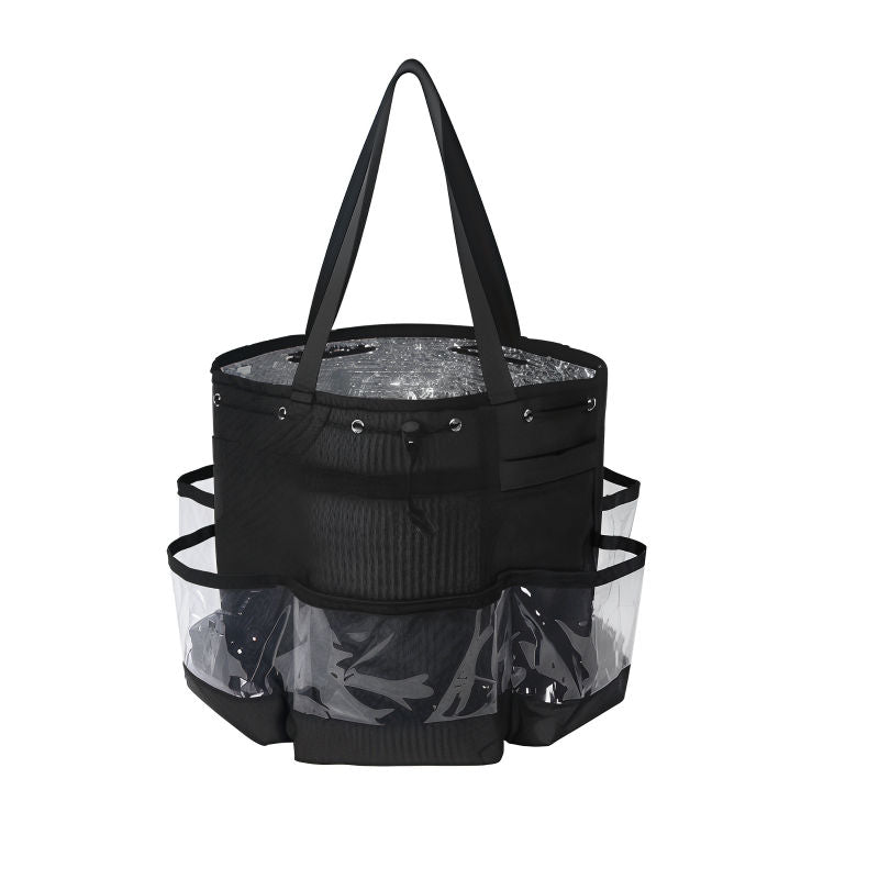 CUBETASTIC 2-Piece Hairstylist Travel Bag Set: Large Capacity, Heat Resistant, Professional Makeup & Waterproof Shower Bag